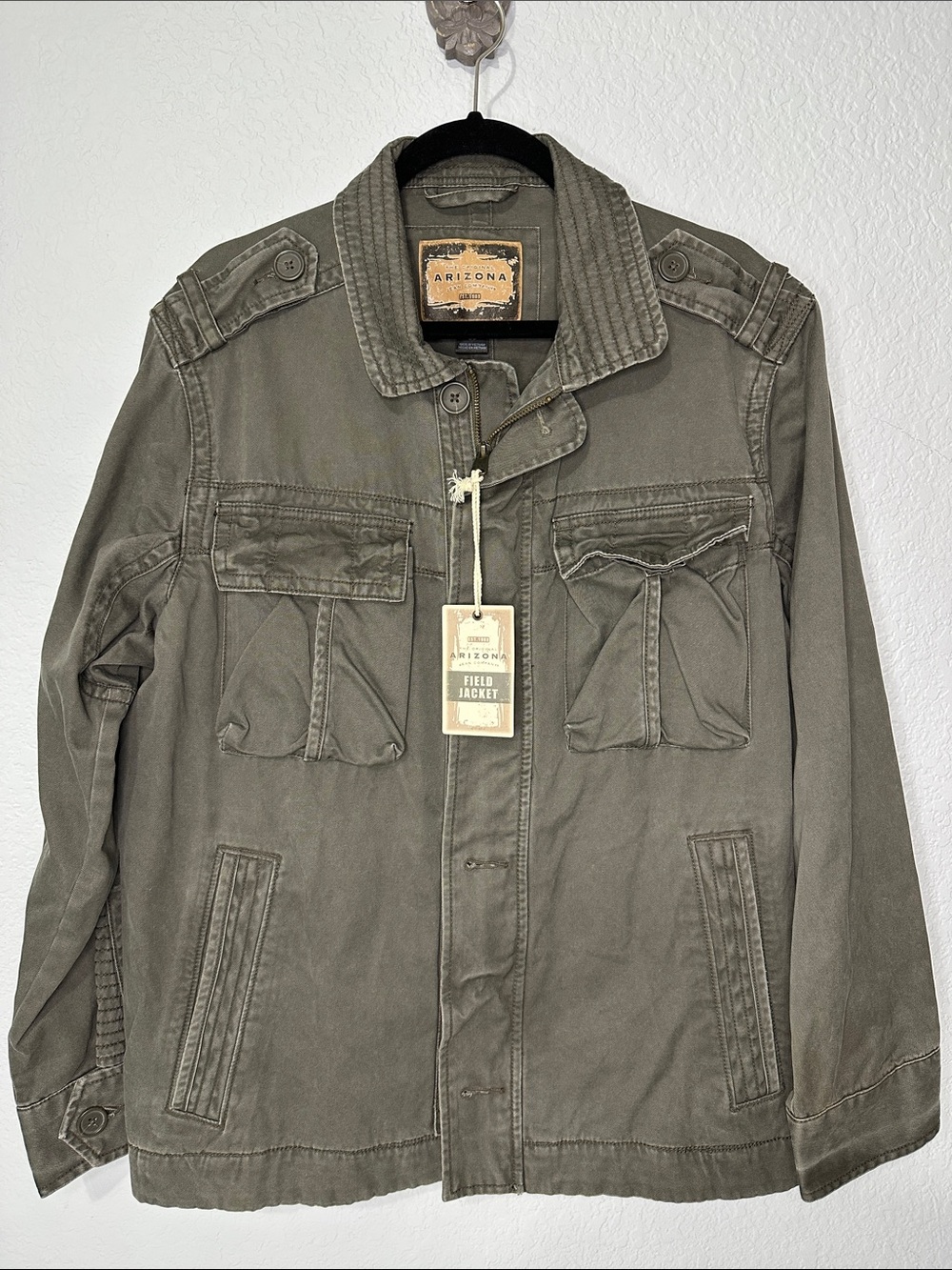 Arizona Jean Company Men’s Olive Field Jacket Barn Coat Large